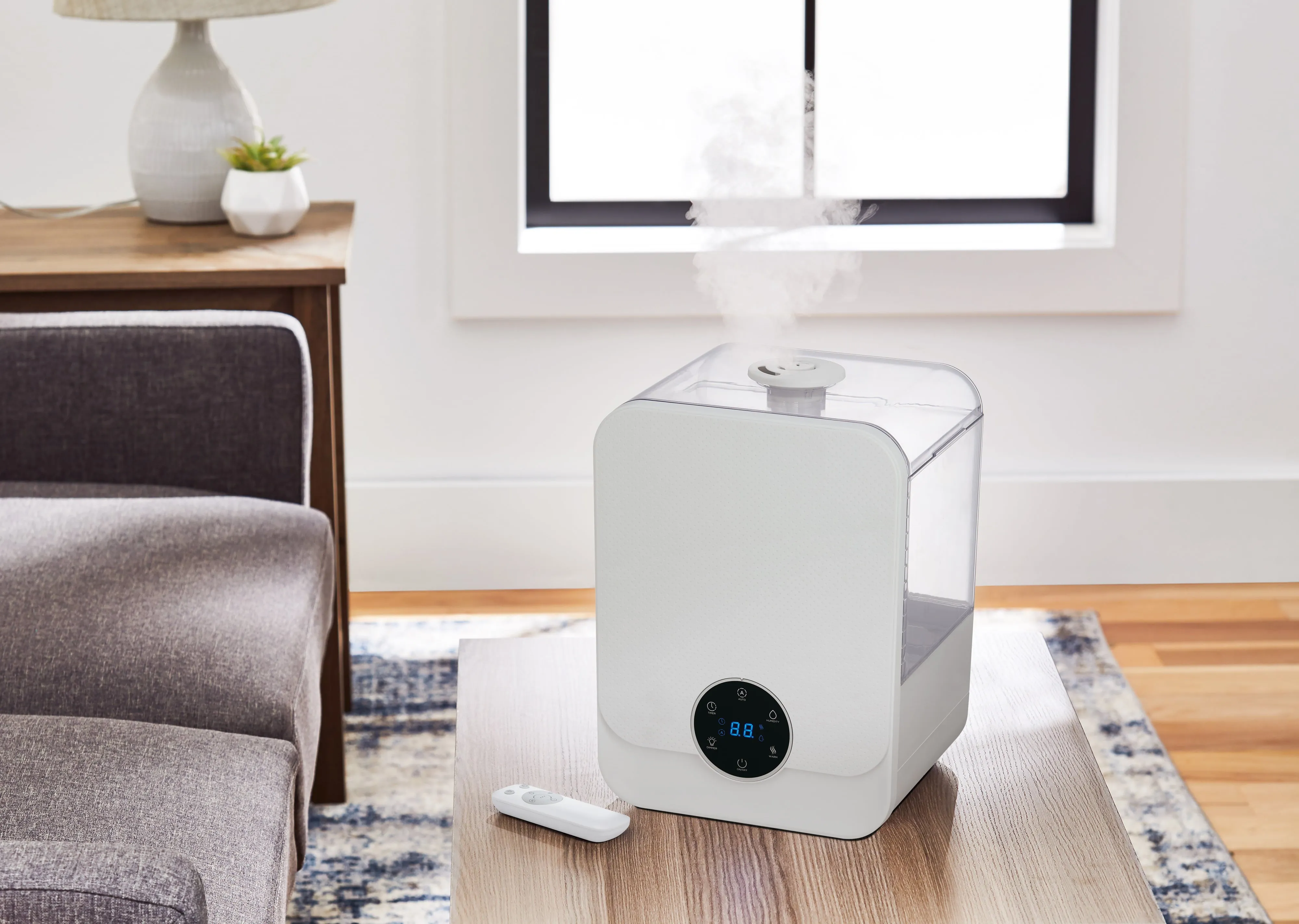 1.6 Gal Ultrasonic Warm/Cool Mist Humidifier with Remote