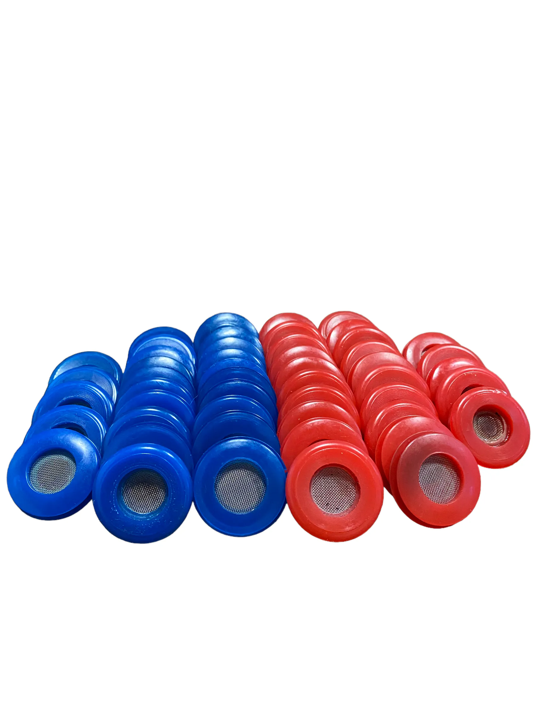 25 Red & 25 Blue Poly Seal With Filter Gladhand 50 PACK | 10017RBF