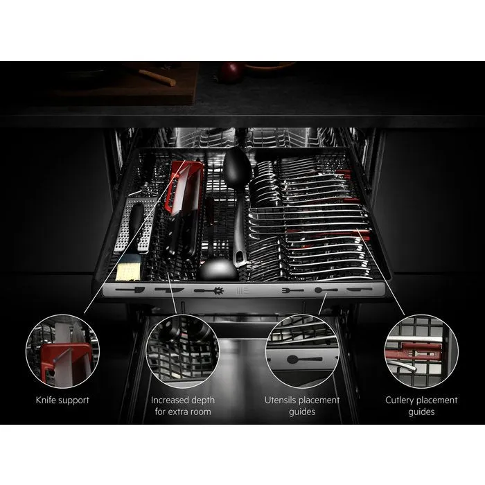 AEG FSK83828P Fully Integrated 60 cm Dishwasher 14 place - Black