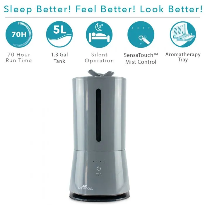 Air Innovations MH-526 Ultrasonic Cool Mist Humidifier With Aromatherapy