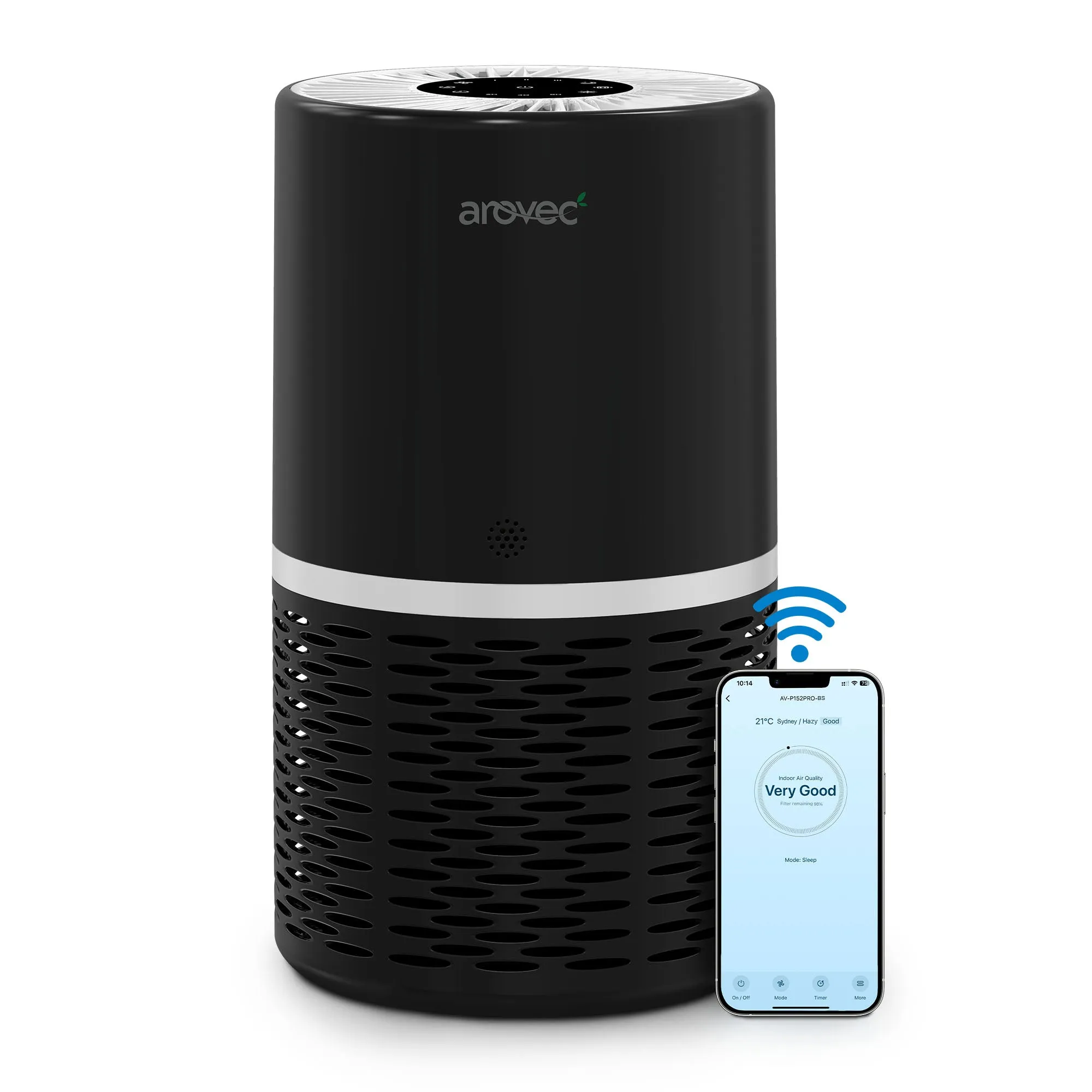 AROVEC Air Purifier Smart True HEPA, AV-P152PRO-BS