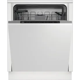 Beko BDIN16431 Integrated Full Size Dishwasher  Black Control panel  14 Place Settings