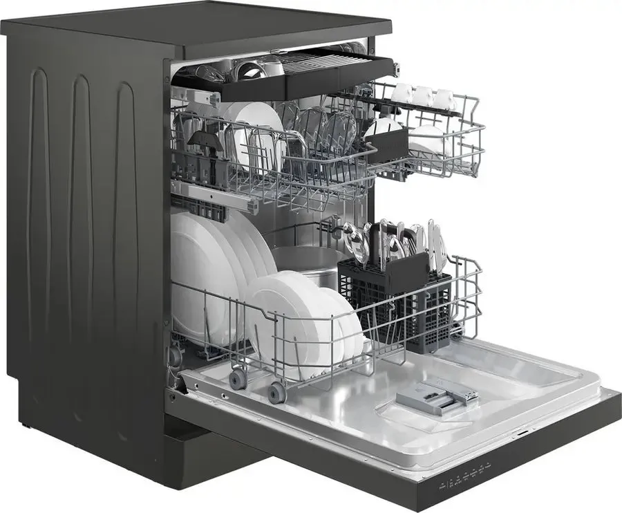 Blomberg LDF52320G Full Size Dishwasher With 15 Place Settings Capacity, Graphite