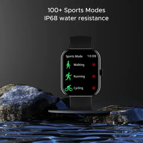 boAt Ultima Call Max Smart Watch with 2" Big HD Display, Advanced BT Calling, 100  Sports Modes, 10 Days Battery Life, Multiple Watch Faces, IP68, HR & SpO2, Sedentary Alerts(Active Black)