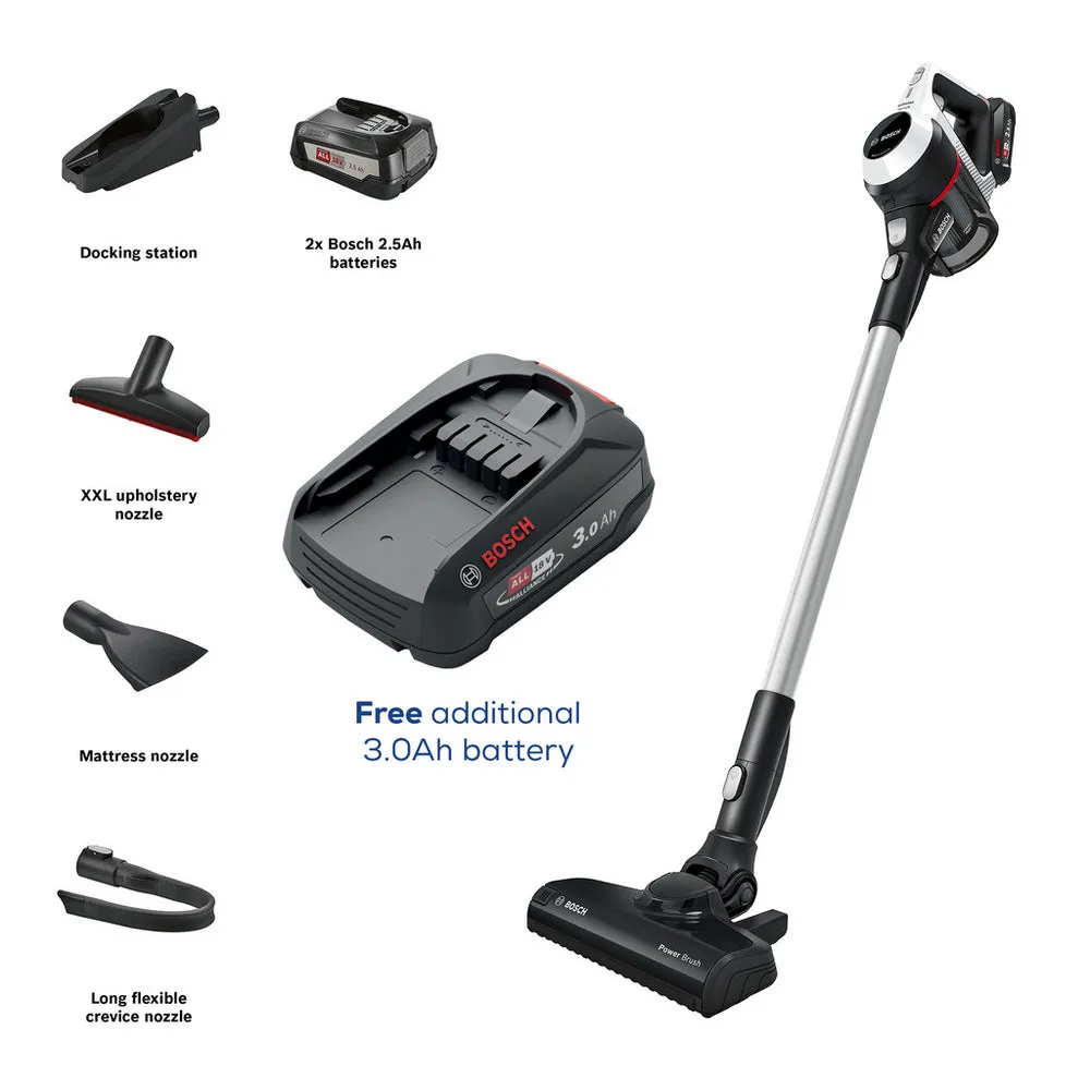 Bosch BCS612GBKIT Unlimited Serie 6 ProHome Cordless Vacuum Cleaner Plus Additional Battery