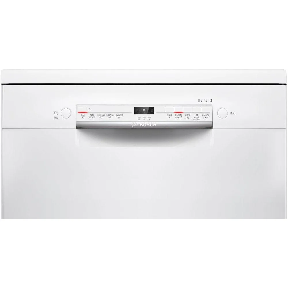 Bosch Serie 2 SMS2ITW08G Freestanding Dishwasher, White 12 Place Settings