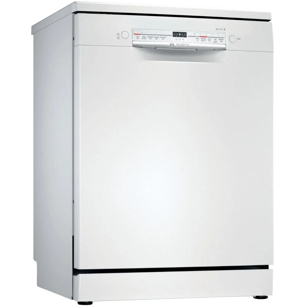 Bosch Serie 2 SMS2ITW08G Freestanding Dishwasher, White 12 Place Settings