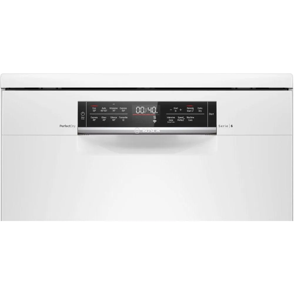 Bosch Serie 6 SMS6ZDW48G Full Size Dishwasher White 13 Place Settings