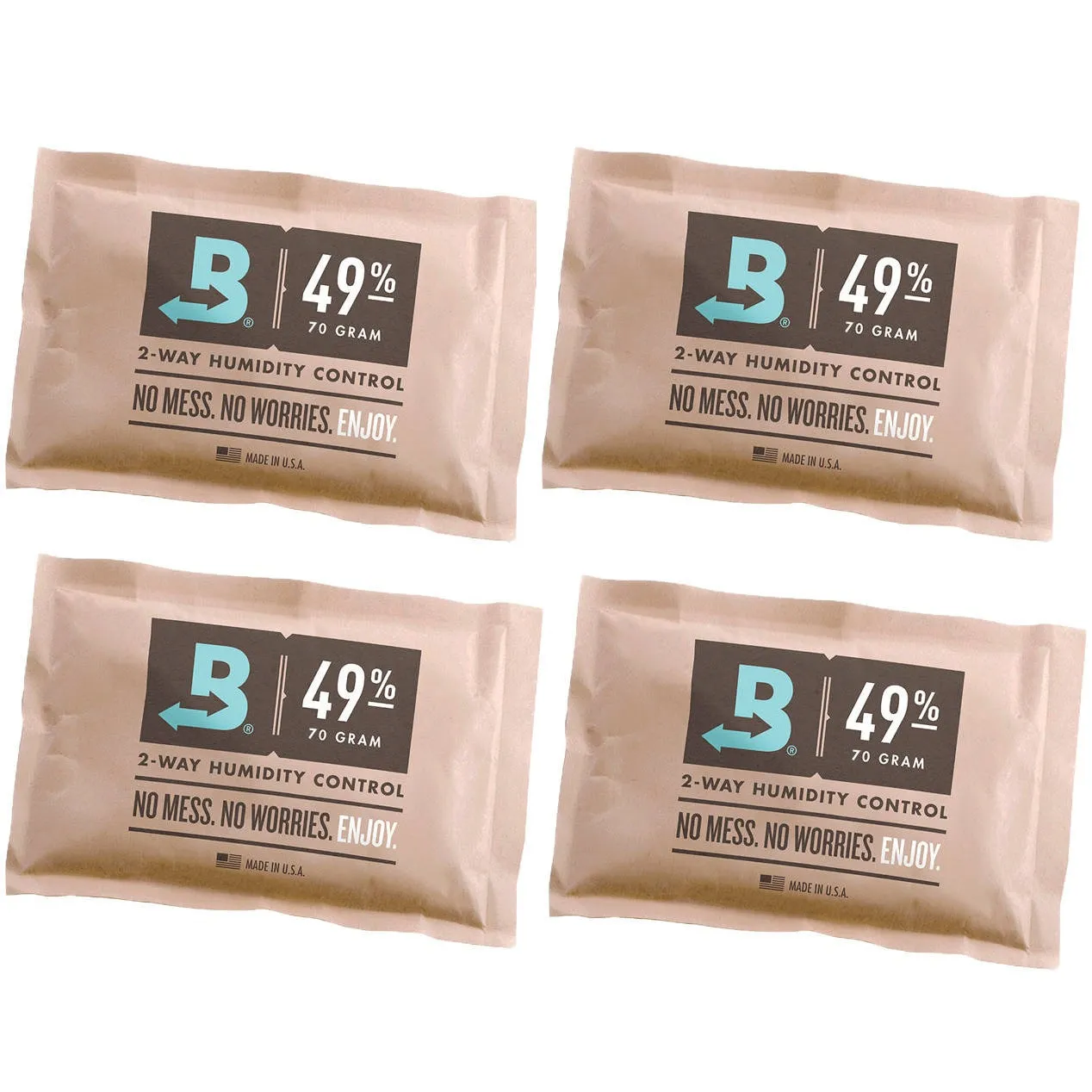 Boveda 70g 49% RH 2-Way Humidity Control Pack - 4 Pack