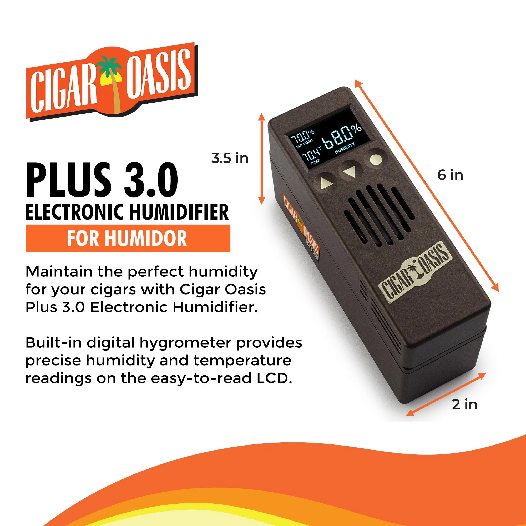 Cigar Oasis Plus 3.0 Electronic Humidifier