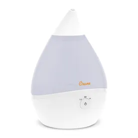 Crane Droplet Filter-Free Ultrasonic Cool Mist Humidifier with Vapor Tray, 0.5 Gallon - White