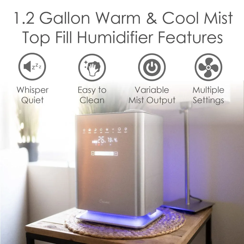 Crane Premium Warm/Cool Mist digital ultrasonic humidifier