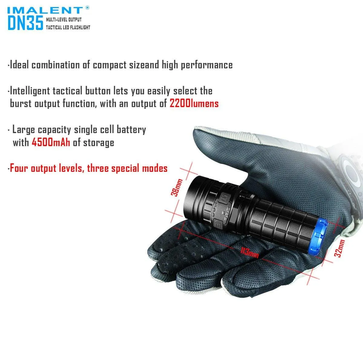 DN35 LED Flashlight