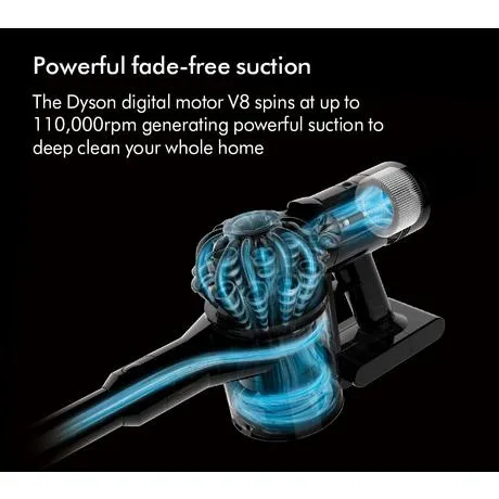 Dyson V8 2023 Cordless Stick Vacuum Cleaner Up To 40 Minutes Run Time Silver