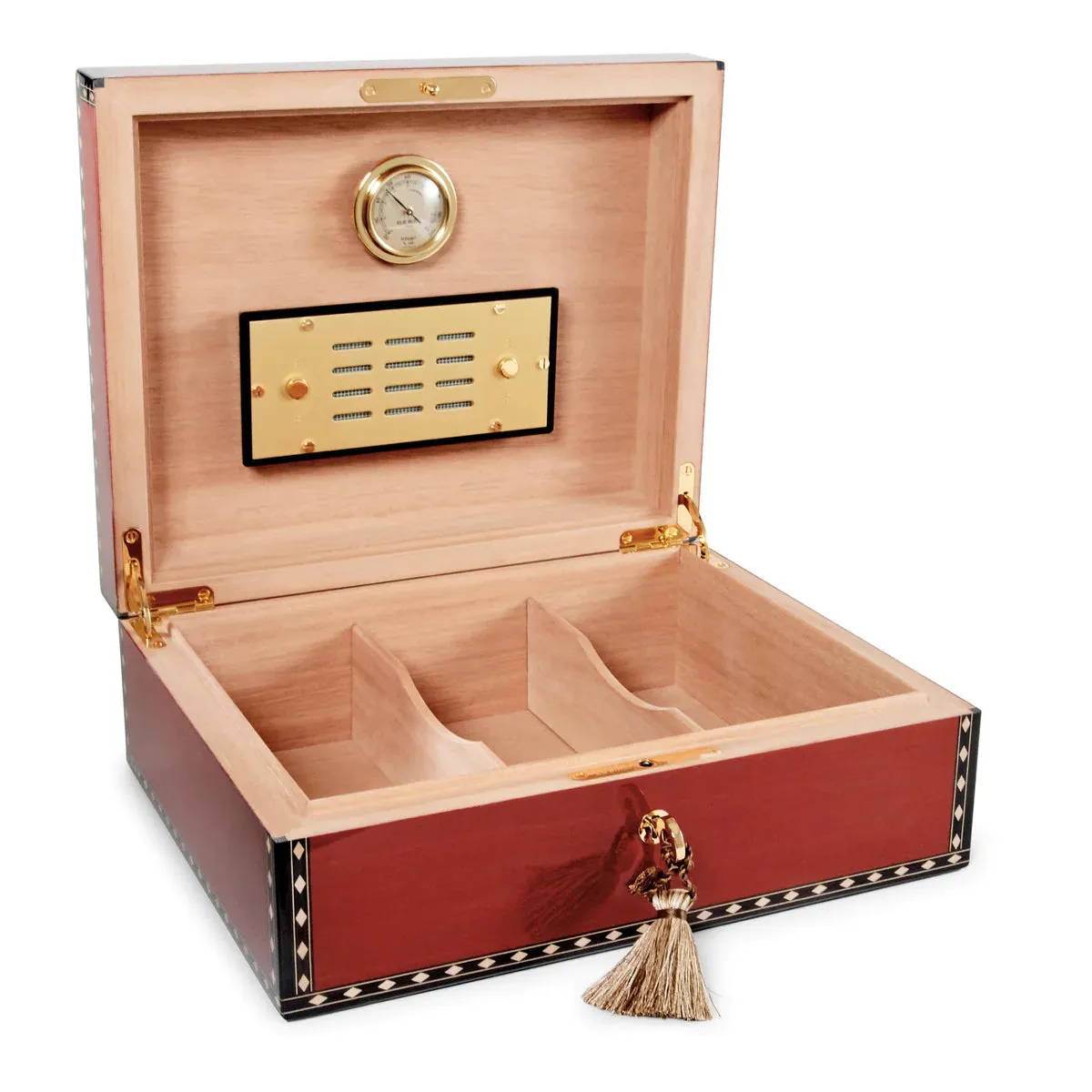 Elie Bleu Red Sycamore Medals Humidor (75 Cigars)