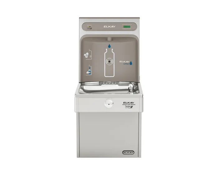 Elkay LVRCGRN8WSK | Wall-mount Bottle Filling Station | Filtered, High-efficiency chiller, VRC-style fountain