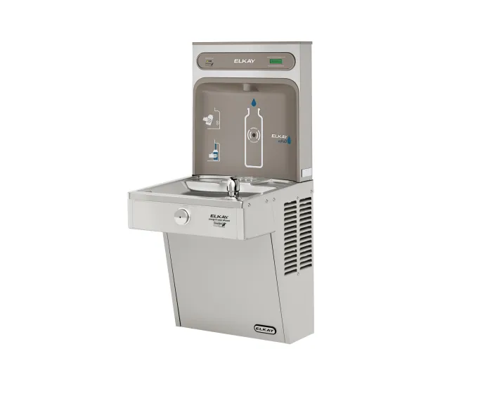 Elkay LVRCGRN8WSK | Wall-mount Bottle Filling Station | Filtered, High-efficiency chiller, VRC-style fountain