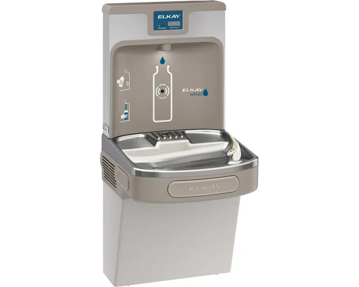 Elkay LZS8WSLP | Enhanced EZH2O Bottle Filling Station | Filtered, Refrigerated, Light Gray