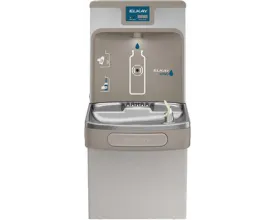 Elkay LZS8WSLP | Enhanced EZH2O Bottle Filling Station | Filtered, Refrigerated, Light Gray