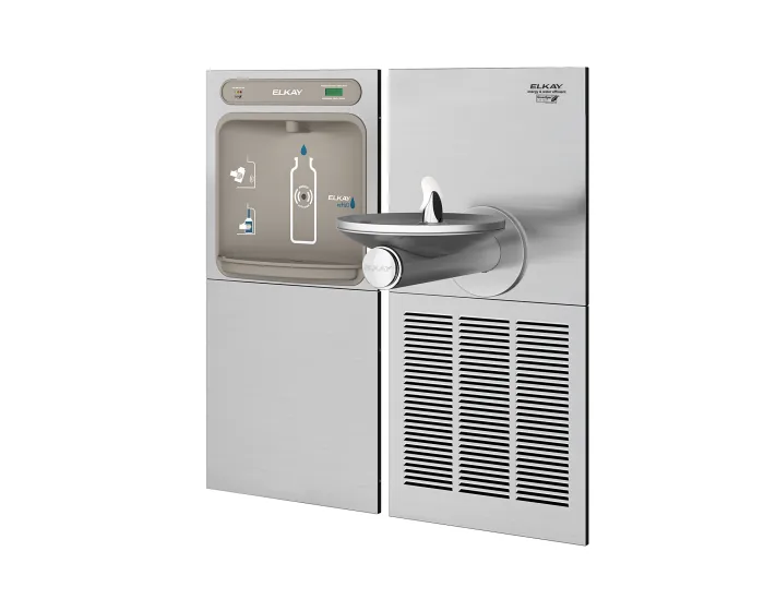 Elkay LZWS-SFGRN8K | In-wall Bottle Filling Station | Filtered, High-efficiency chiller, SwirlFlo fountain (Comes with Mounting Frame)