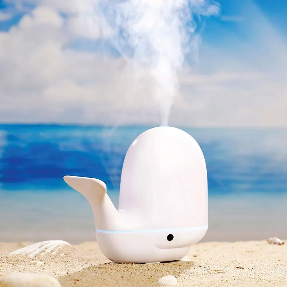 Essential Oil Aroma Diffuser USB - 180ml Whale Ultrasonic Childrens Night Light