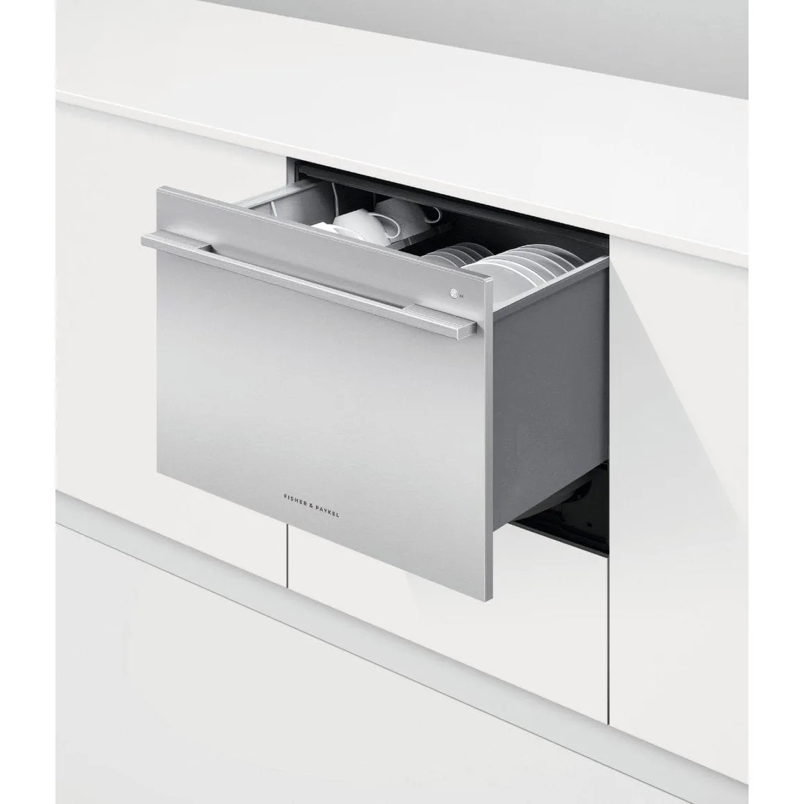 Fisher & Paykel DD60SDFHTX9 6 Plate Fully Integrated Dishwasher Dish Drawer Stainless Steel Control Panel with Fixed Door