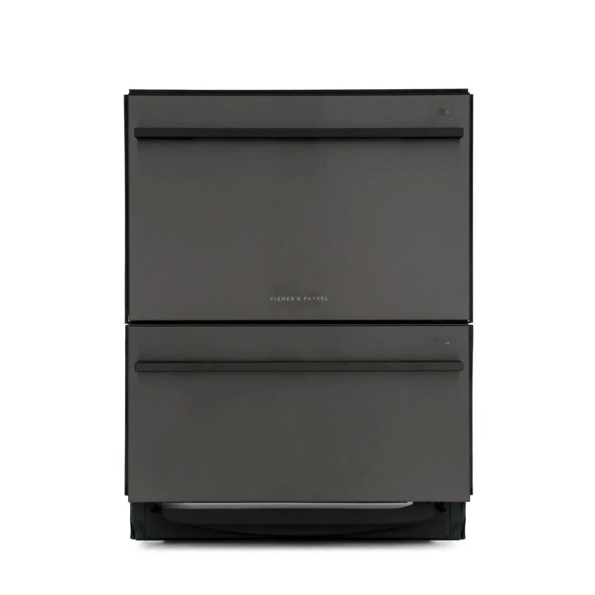 Fisher & Paykel Double DishDrawer DD60DDFHB9 Semi Integrated Standard Dishwasher - Black Steel Control Panel with Fixed Door Fixing Kit