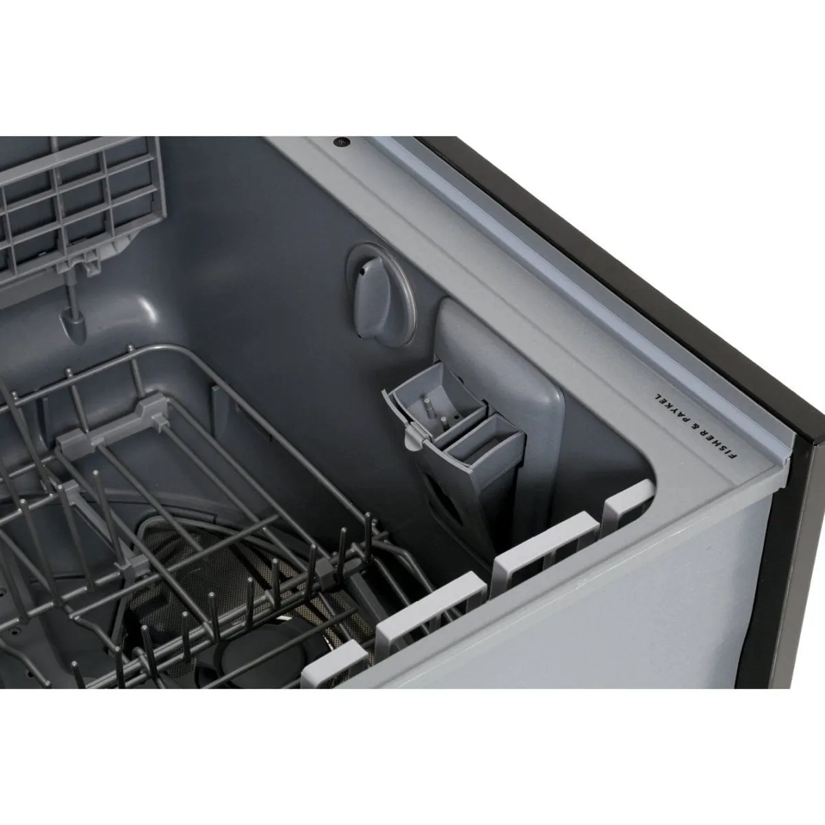 Fisher & Paykel Double DishDrawer DD60DDFHB9 Semi Integrated Standard Dishwasher - Black Steel Control Panel with Fixed Door Fixing Kit