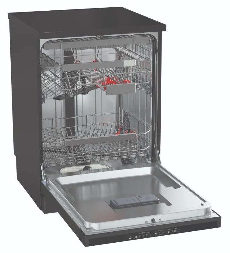 HiSense 60cm Dishwasher Black Steel HSGA16FB