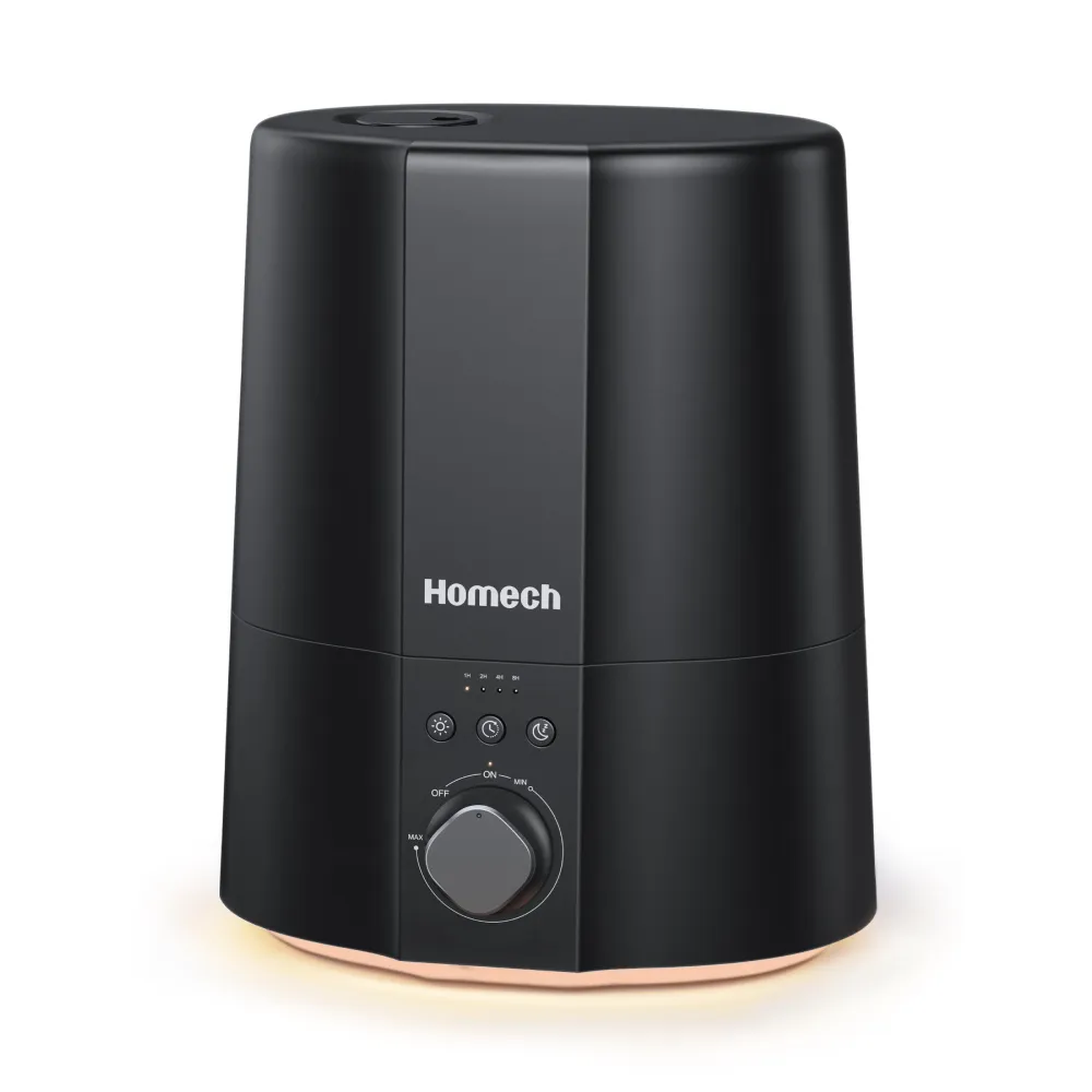 Homech Humidifiers 004, 2.5L Cool Mist Ultrasonic Humidifier with Warm Night Light