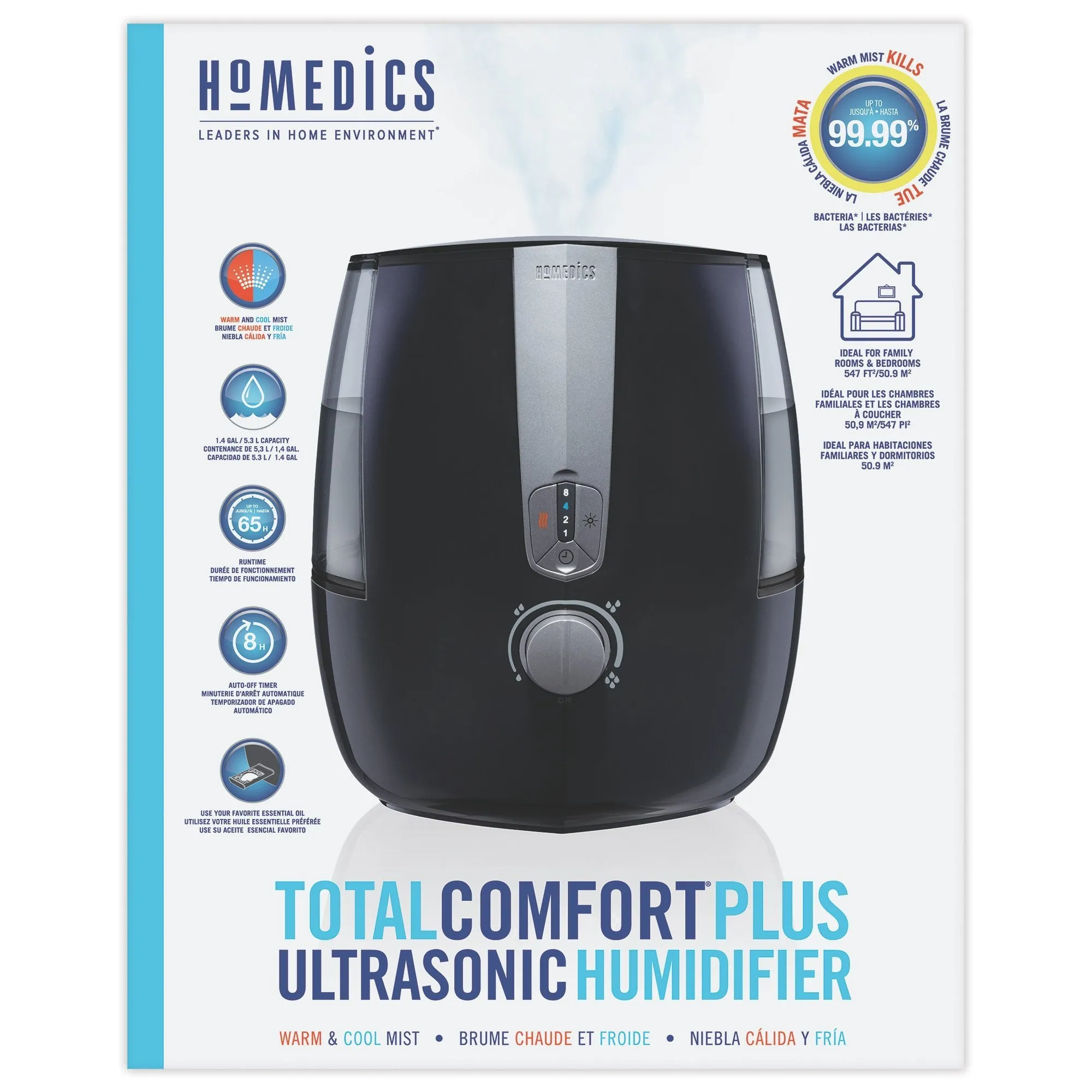 Homedics TotalComfort® Plus Ultrasonic Humidifier