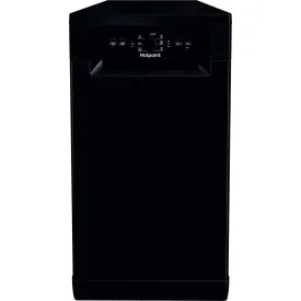 Hotpoint HF9E1B19BUK Slimline Dishwasher, Black