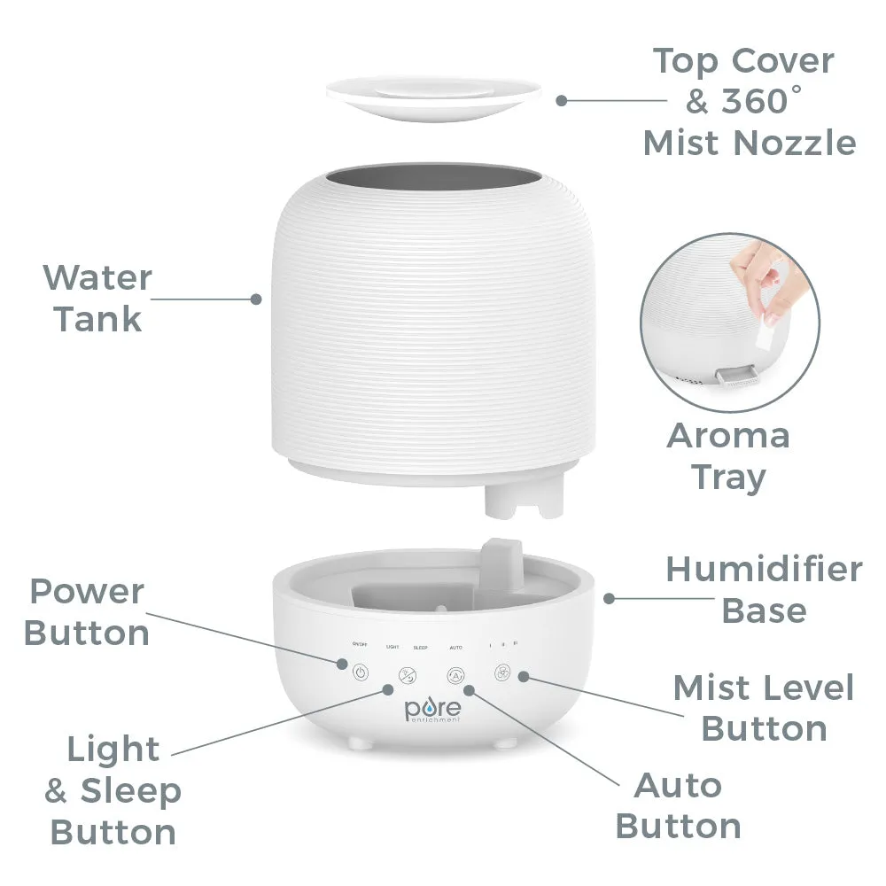 HUME™ Sense 2-Pack Bundle - 2 Humidifiers, 2 Filters, & 20 Scent Pads