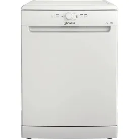 Indesit D2FHK26 Freestanding Standard Dishwasher, 14 Place Settings, 60cm Wide - White