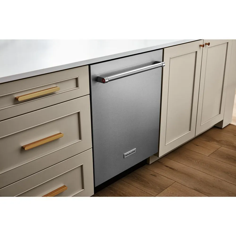 Kitchenaid KDTF924PPS 39 dBA PrintShield™ Finish Flush-to-Cabinet Dishwasher with FreeFlex™ Fit Third Level Rack