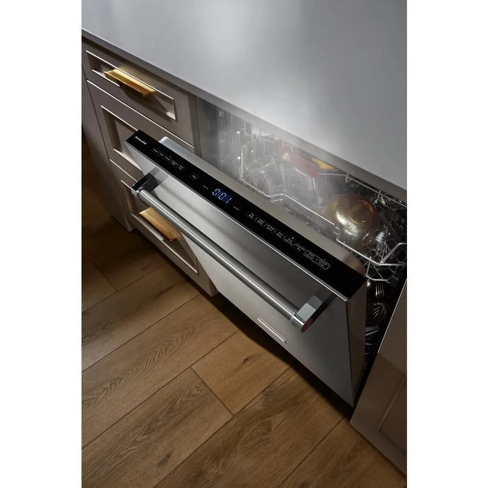 Kitchenaid KDTF924PPS 39 dBA PrintShield™ Finish Flush-to-Cabinet Dishwasher with FreeFlex™ Fit Third Level Rack