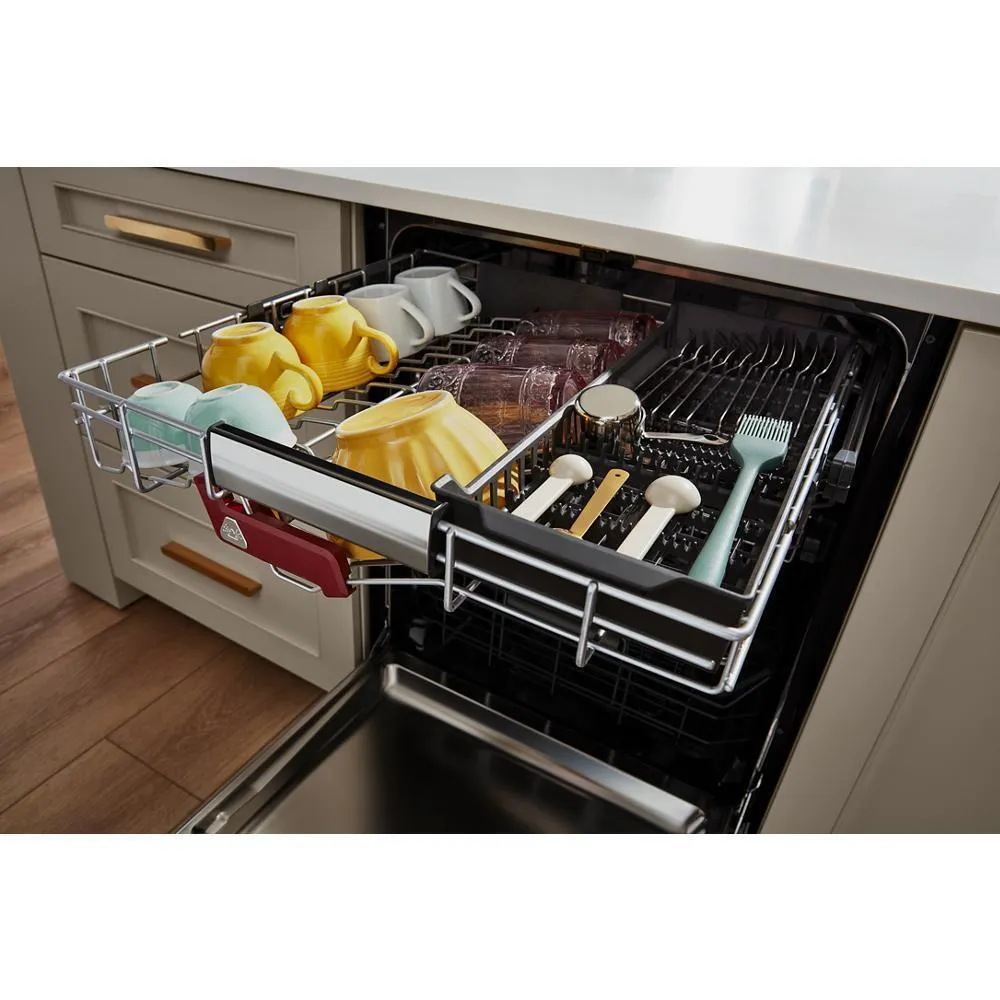 Kitchenaid KDTF924PPS 39 dBA PrintShield™ Finish Flush-to-Cabinet Dishwasher with FreeFlex™ Fit Third Level Rack