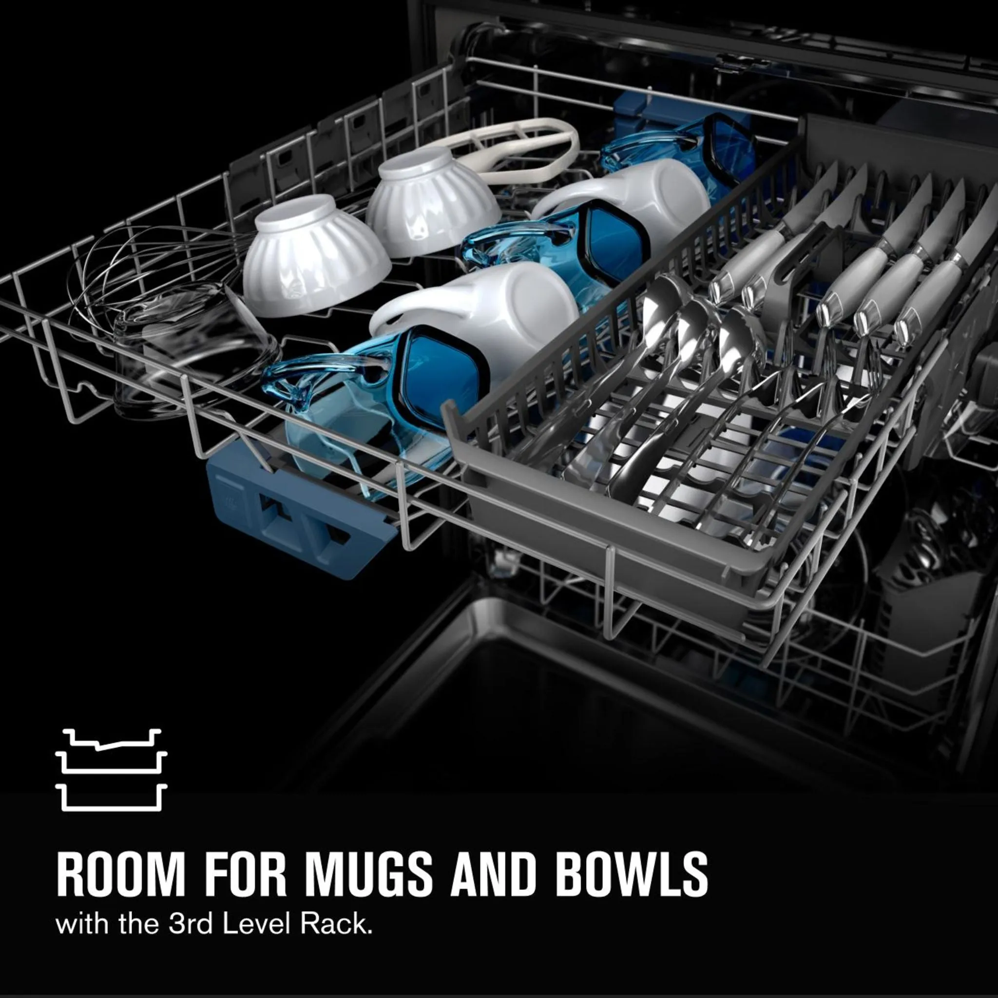 Maytag Top control dishwasher with Third Level Rack and Dual Power Filtration (MDB9959SKZ)