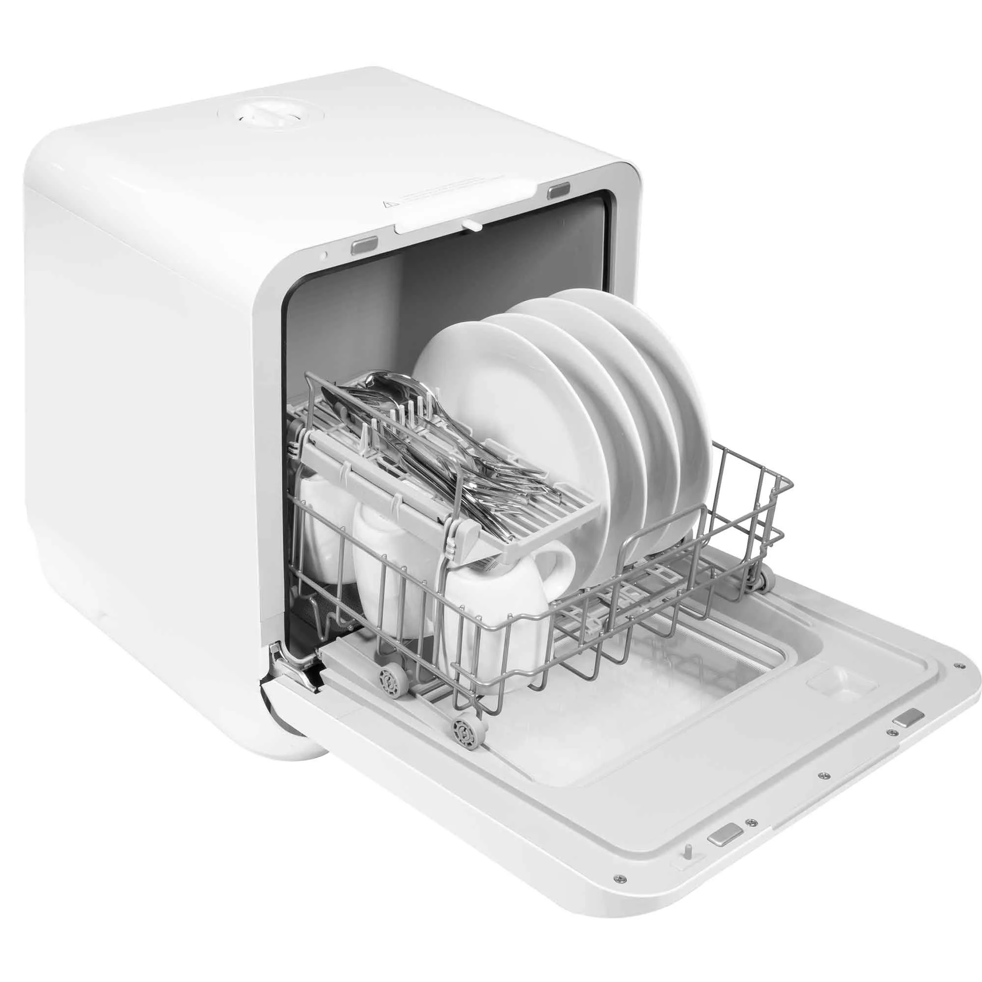 Mini Portable Tabletop 6L Dishwasher with 3 Place Settings, 7 Wash Functions - DH72