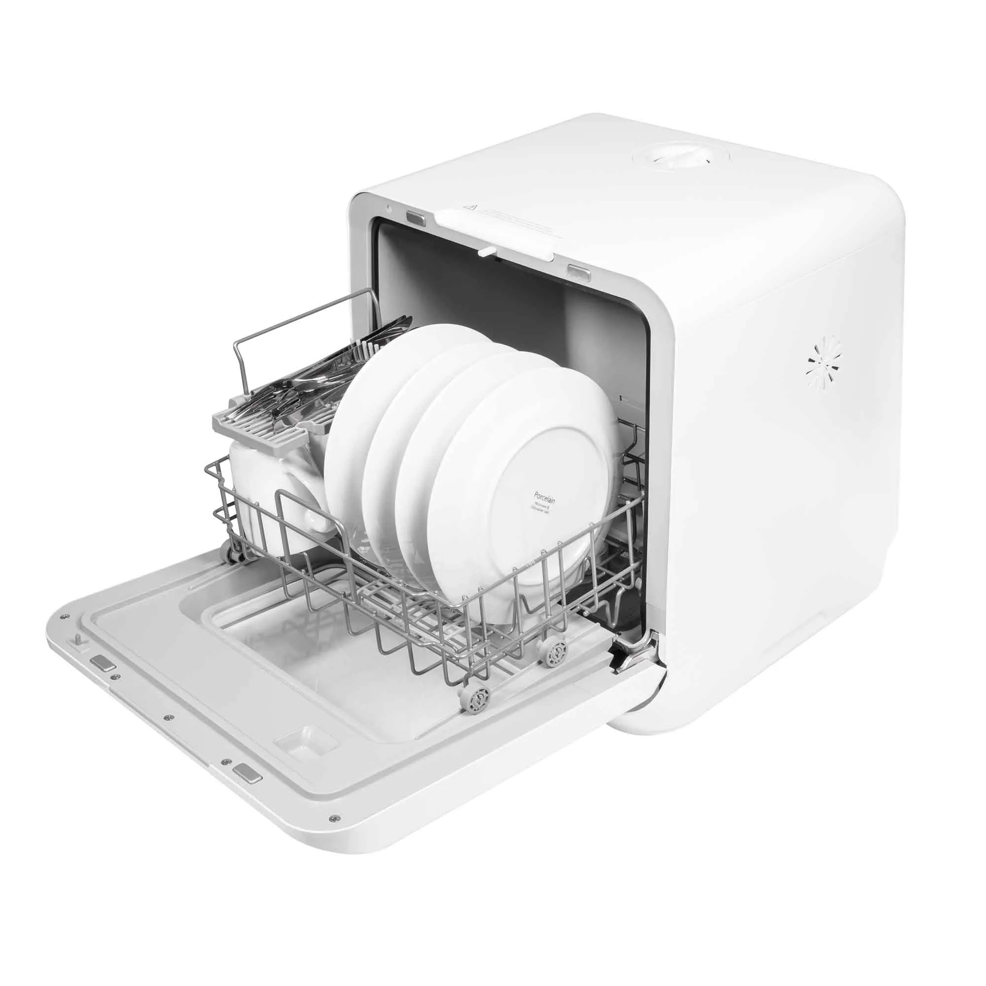 Mini Portable Tabletop 6L Dishwasher with 3 Place Settings, 7 Wash Functions - DH72