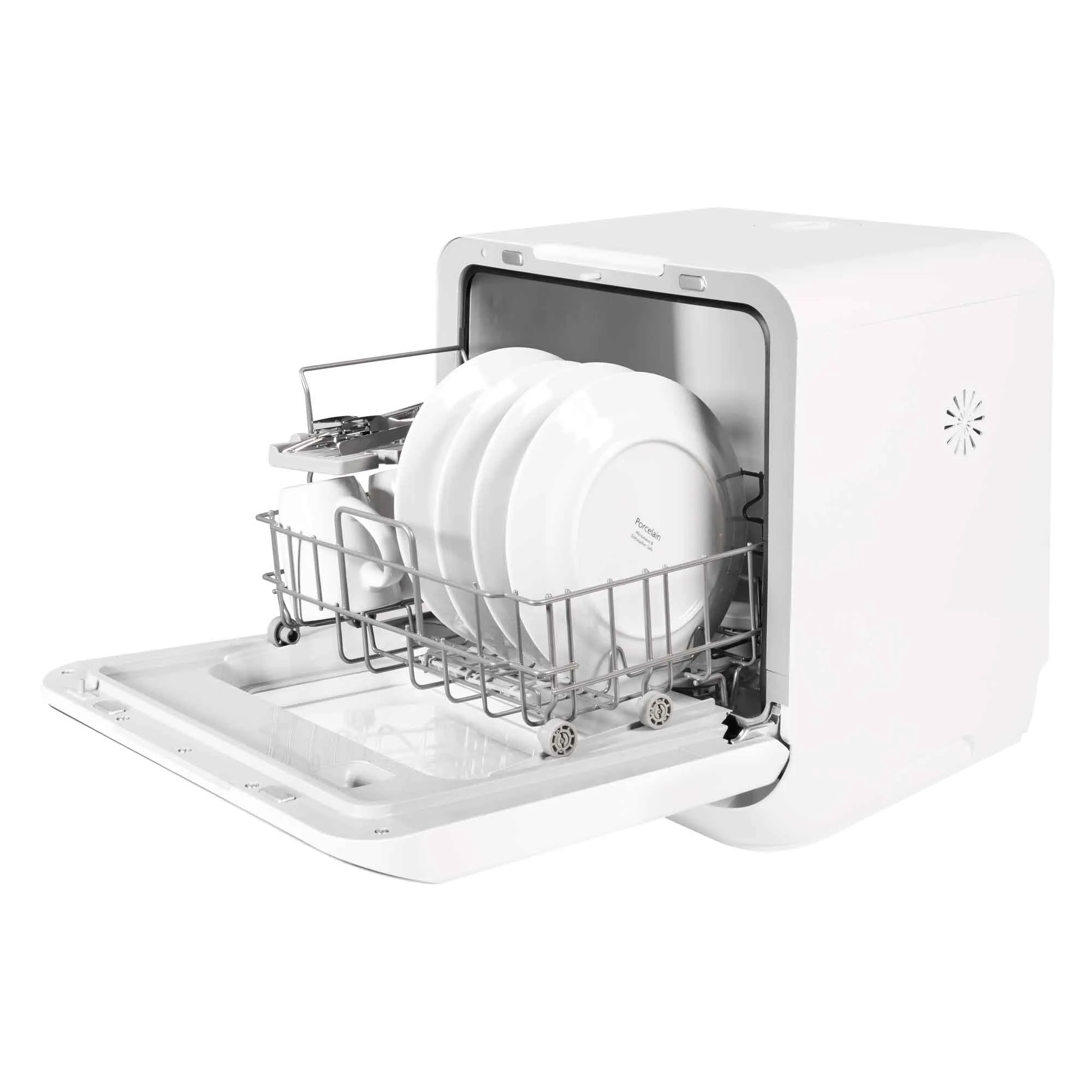 Mini Portable Tabletop 6L Dishwasher with 3 Place Settings, 7 Wash Functions - DH72