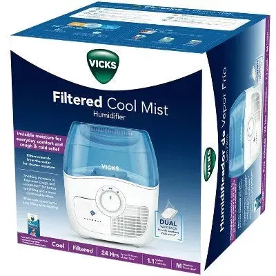 New - Vicks Filtered Cool Moisture Humidifier - White