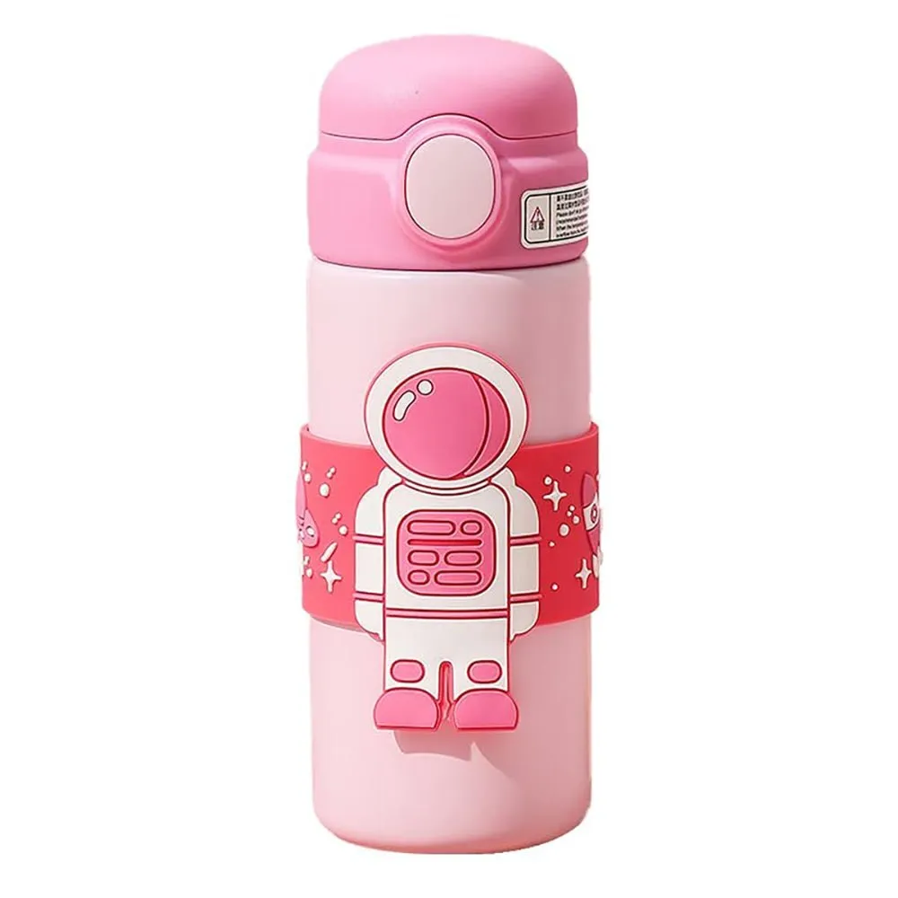 Pink Band Astronaut, Stainless Steel Kids Water Bottle, 500 ml