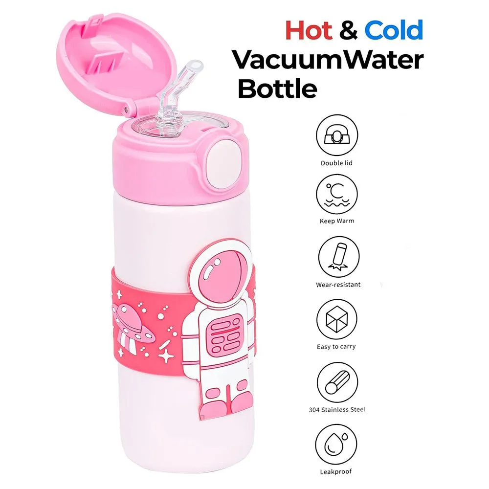 Pink Band Astronaut, Stainless Steel Kids Water Bottle, 500 ml