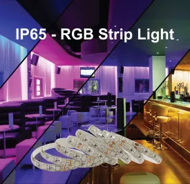 Waterproof IP65 RGB Colour Changing Strip Light - Low Voltage